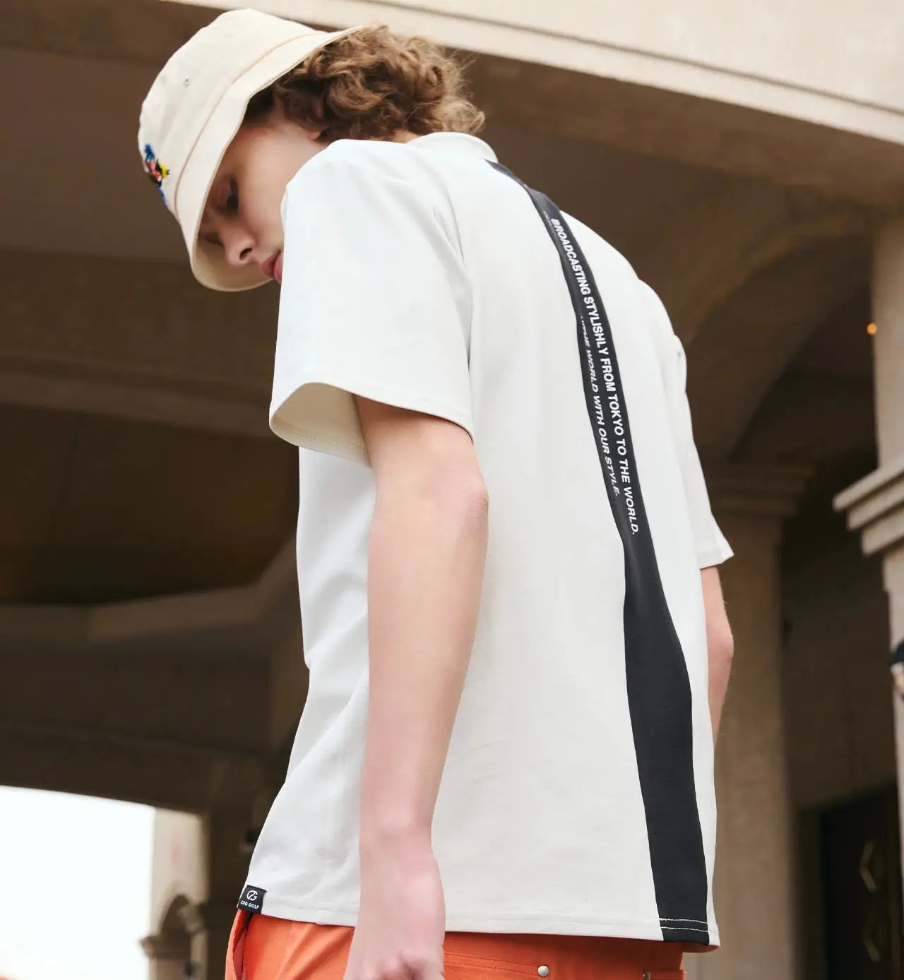 BACK LINE MOCK NECK SS | MEN