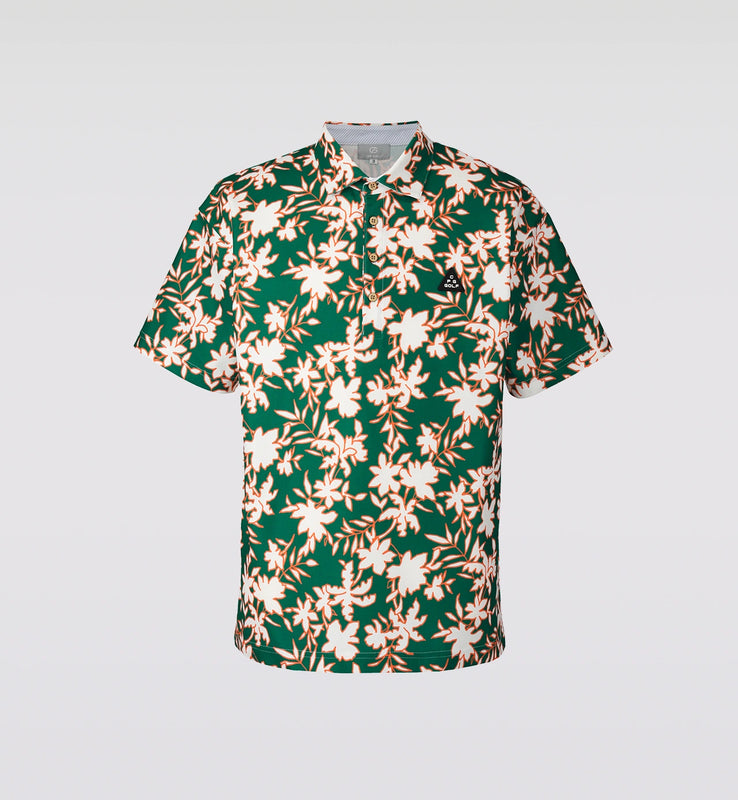 【New Arrival】FLOWER MOTIF POLO SS | MEN