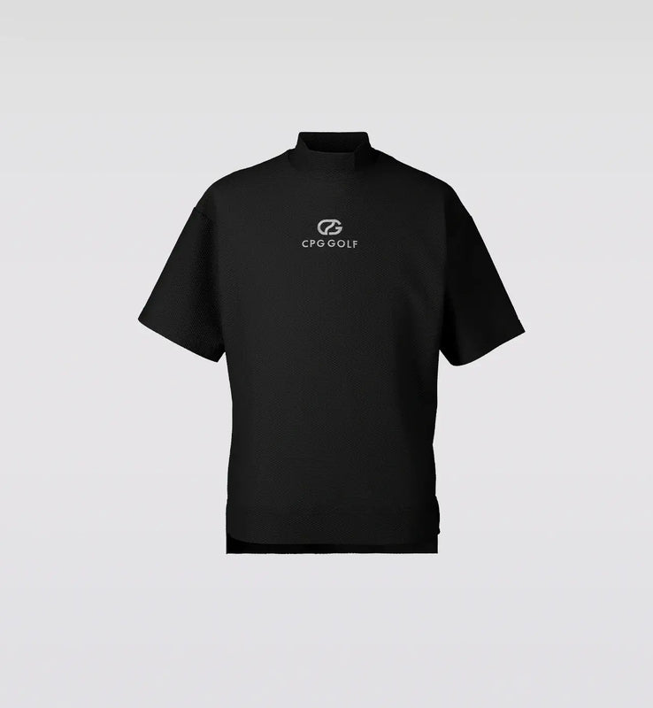 LIGHT MESH MOCK NECK SS | MEN