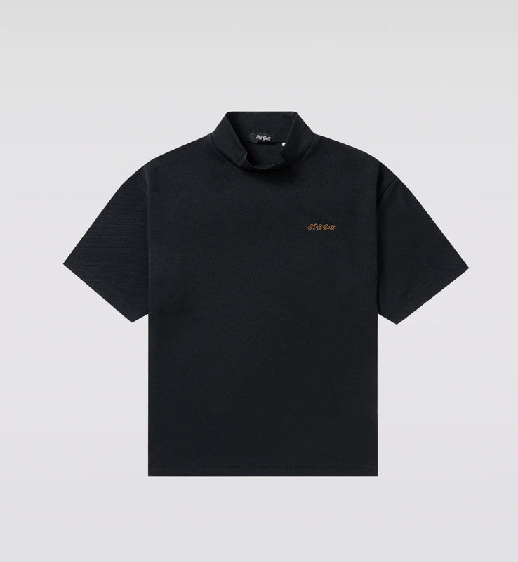 MOCK NECK SS BACK PRINT | MEN