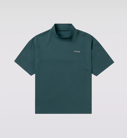 MOCK NECK SS BACK PRINT | MEN