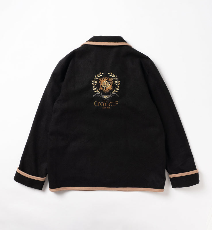 【new arrival】BRUSH MELTON EMBROIDERY JACKT | MEN-SAMPLE-