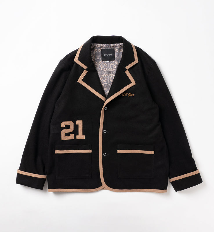 【new arrival】BRUSH MELTON EMBROIDERY JACKT | MEN-SAMPLE-