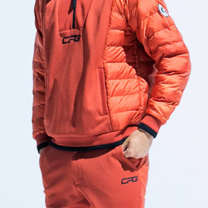 【Sample】ハイブリッドハーフジップフーディ | MEN