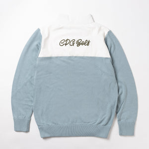 【new arrival】TWO-TONE HALF ZIP BLOUSON | MEN-SAMPLE-