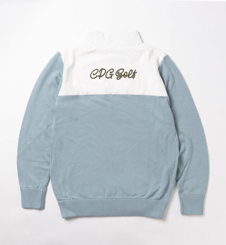 【new arrival】TWO-TONE HALF ZIP BLOUSON | MEN-SAMPLE-