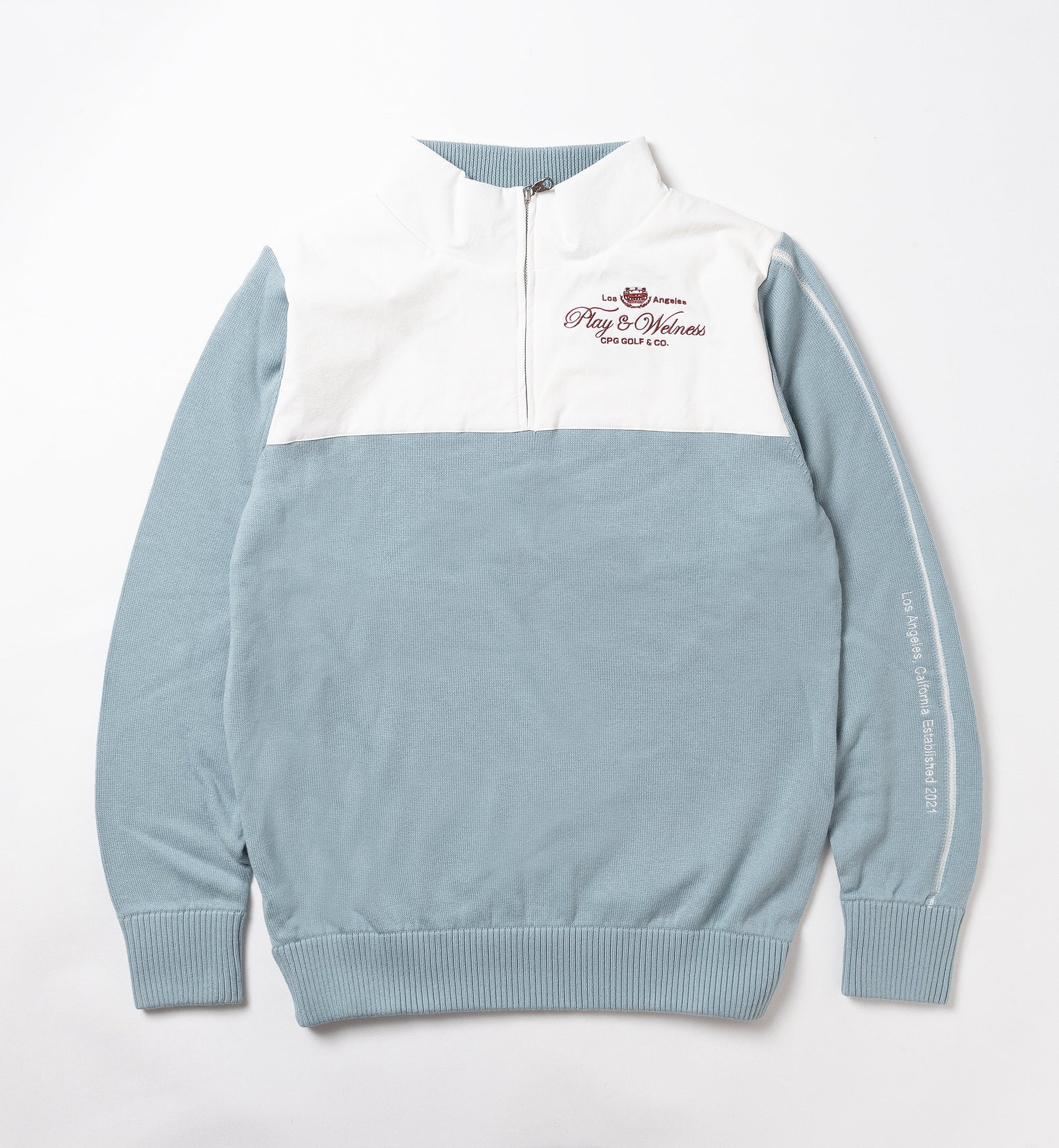 【new arrival】TWO-TONE HALF ZIP BLOUSON | MEN-SAMPLE-