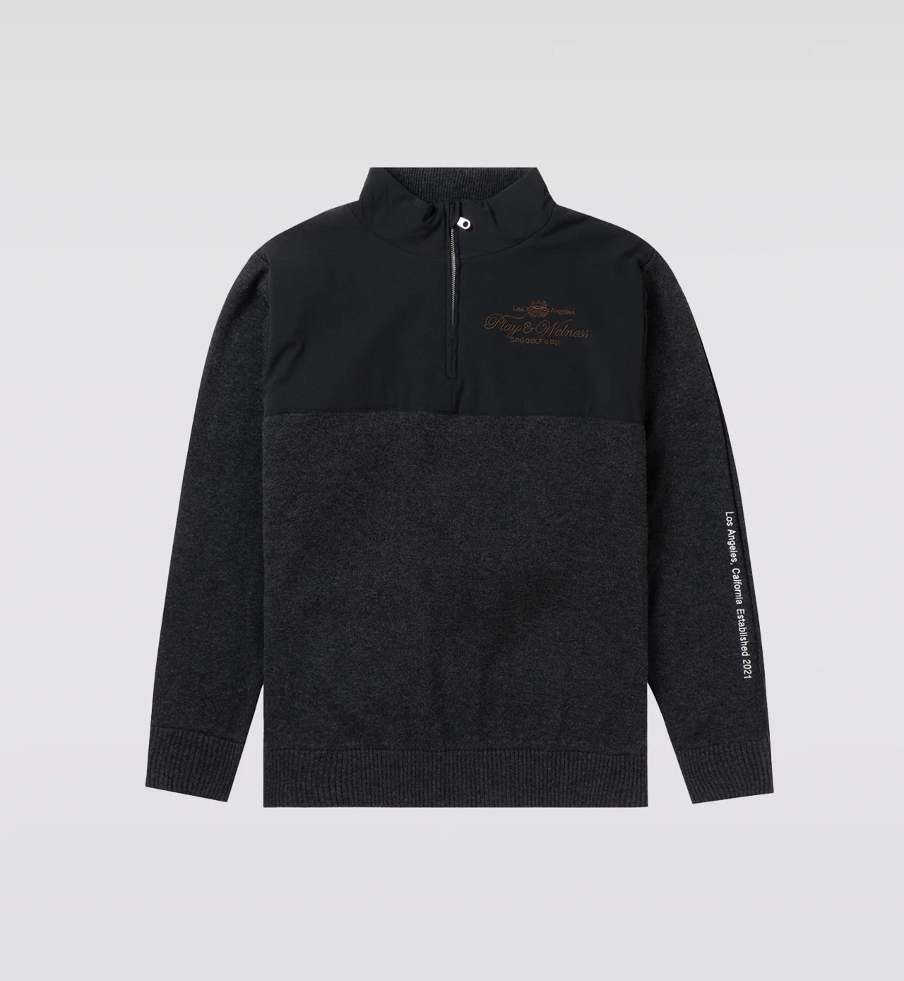 TWO-TONE HALF ZIP BLOUSON | MEN-SAMPLE-