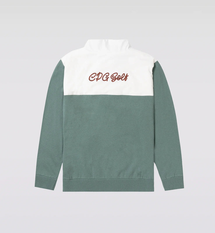 TWO-TONE HALF ZIP BLOUSON | MEN-SAMPLE-