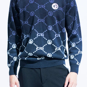 【Sample】グラデションロゴセーター | MEN