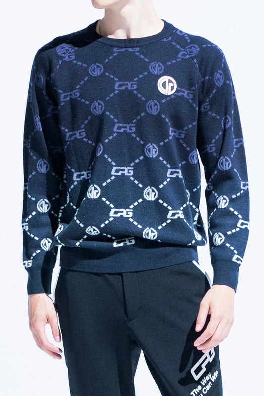 【Sample】グラデションロゴセーター | MEN