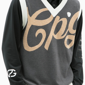 インターシャビッグロゴニットベスト｜MEN -sample-