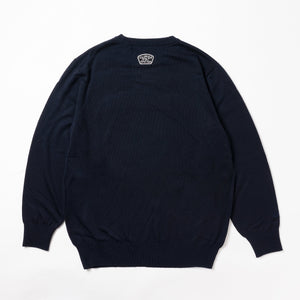 【new arrival】PULL OVER LOGO INTARSIA | MEN-SAMPLE-