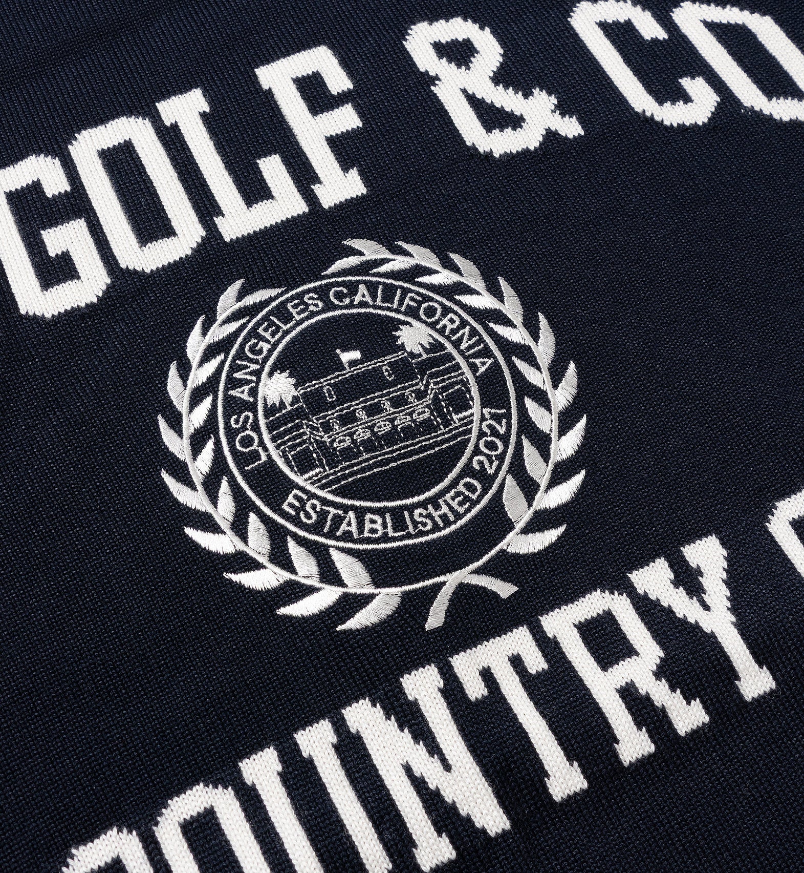 【new arrival】PULL OVER LOGO INTARSIA | MEN-SAMPLE-