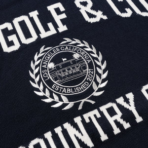 【new arrival】PULL OVER LOGO INTARSIA | MEN-SAMPLE-