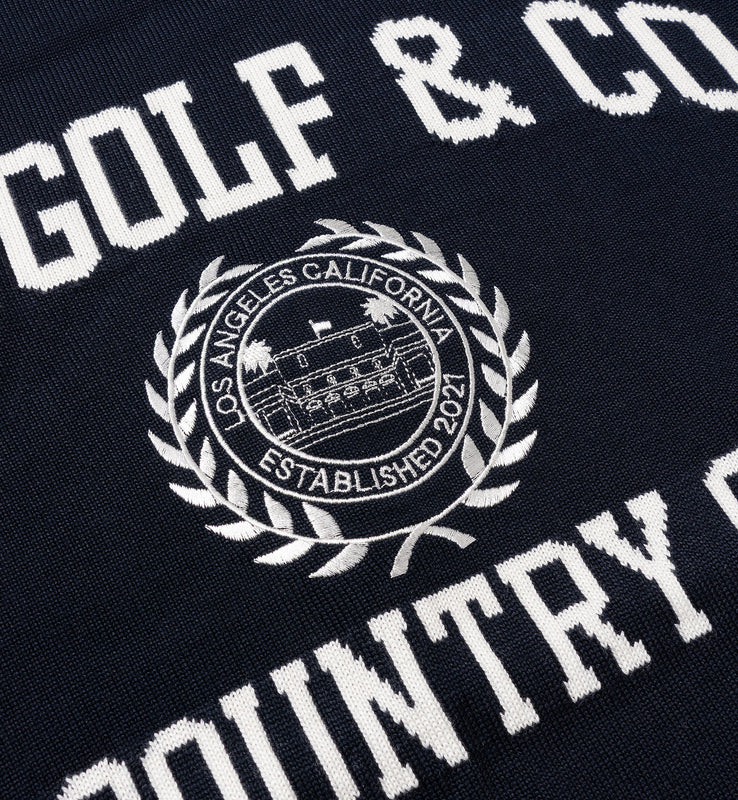 【new arrival】PULL OVER LOGO INTARSIA | MEN-SAMPLE-