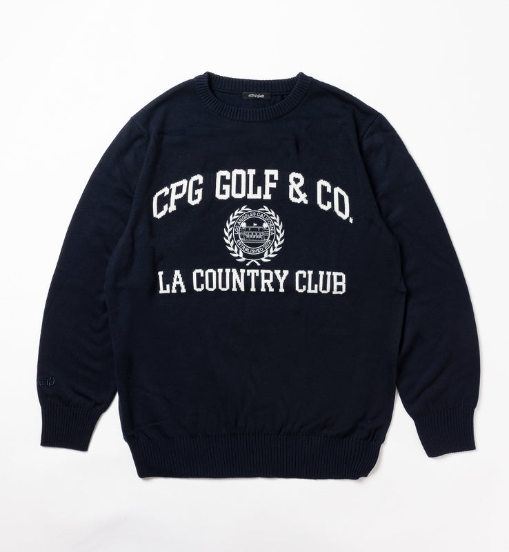 【new arrival】PULL OVER LOGO INTARSIA | MEN-SAMPLE-