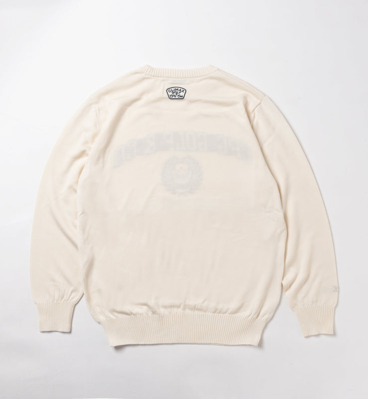 【new arrival】PULL OVER LOGO INTARSIA | MEN-SAMPLE-