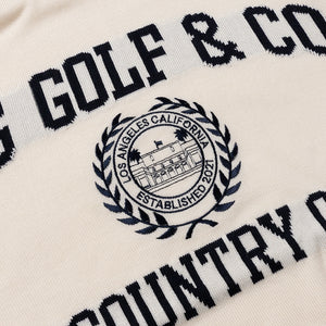 【new arrival】PULL OVER LOGO INTARSIA | MEN-SAMPLE-