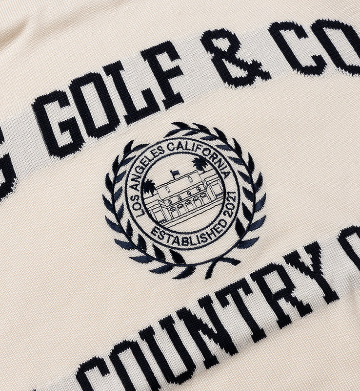 【new arrival】PULL OVER LOGO INTARSIA | MEN-SAMPLE-