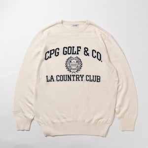 【new arrival】PULL OVER LOGO INTARSIA | MEN-SAMPLE-