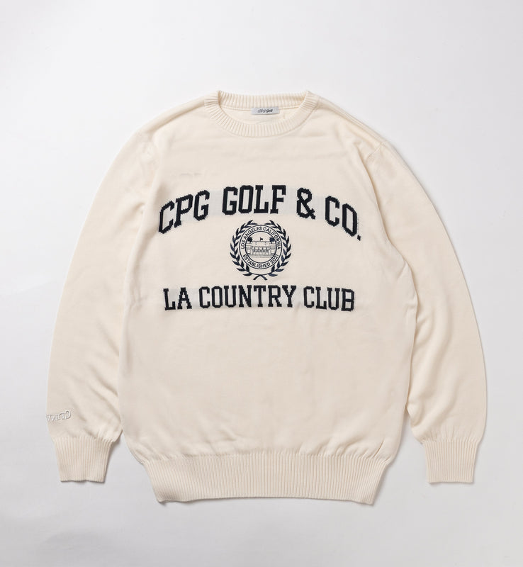 【new arrival】PULL OVER LOGO INTARSIA | MEN-SAMPLE-