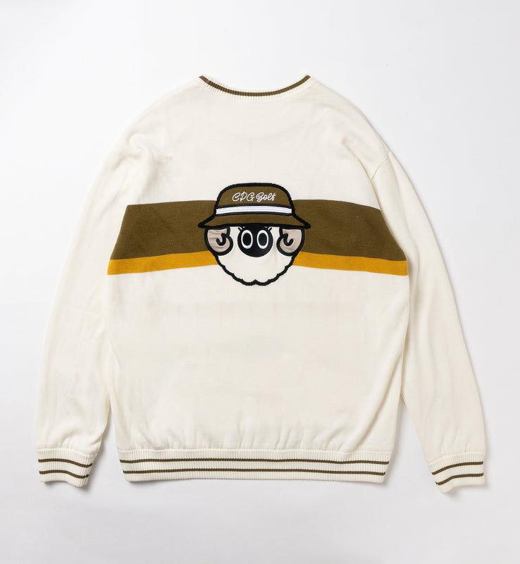 【new arrival】PULL OVER SHEEP LOGO INTARSIA | MEN-SAMPLE-