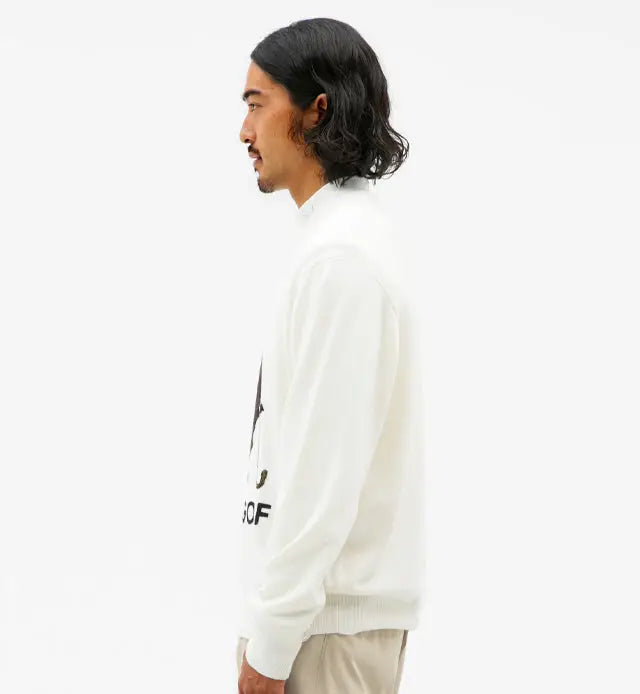 羊グラフィックインターシャニットPO｜MEN