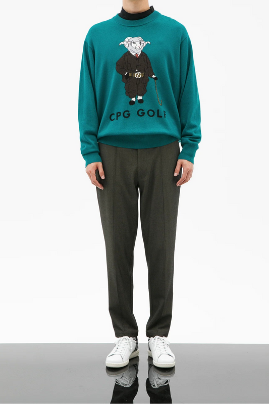 シーピージーゴルフ | 羊グラフィックインターシャニットPO | ゴルフ