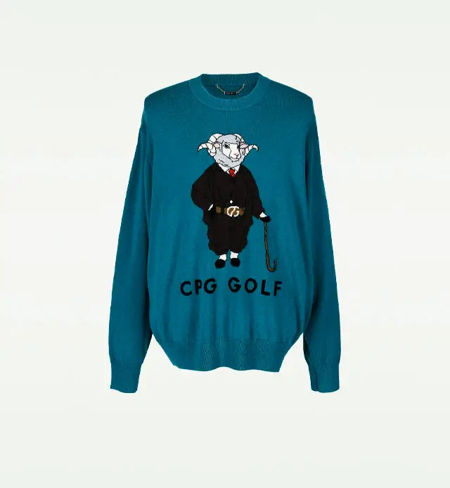 【Sample】羊グラフィックインターシャニットPO | MEN