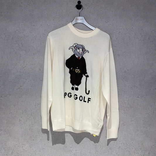 【Sample】羊グラフィックインターシャニットPO | MEN