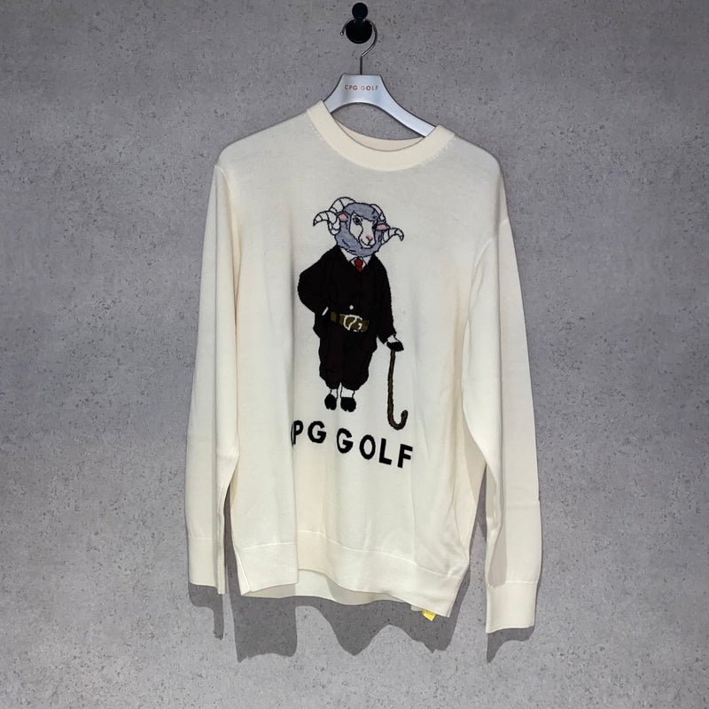 【Sample】羊グラフィックインターシャニットPO | MEN