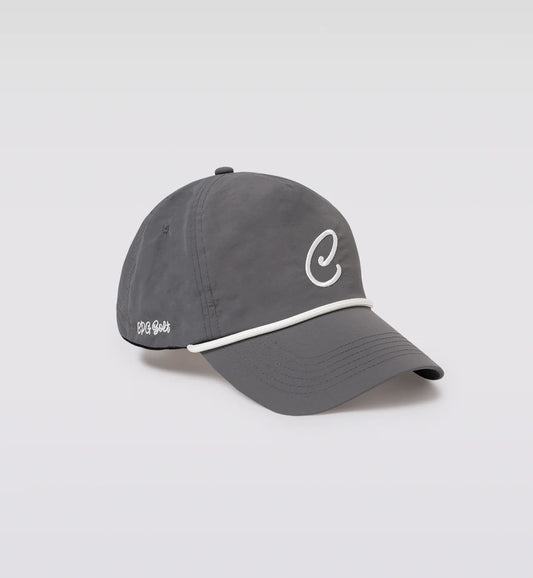 C LOGO NYLON TWILL CAP