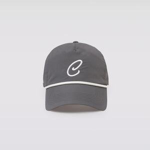 C LOGO NYLON TWILL CAP