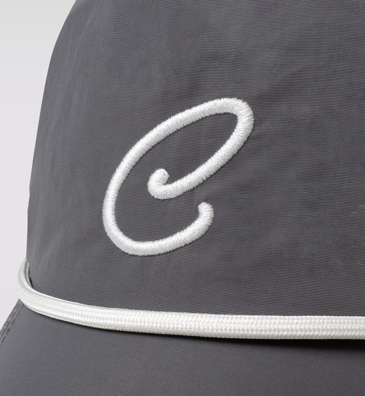 C LOGO NYLON TWILL CAP