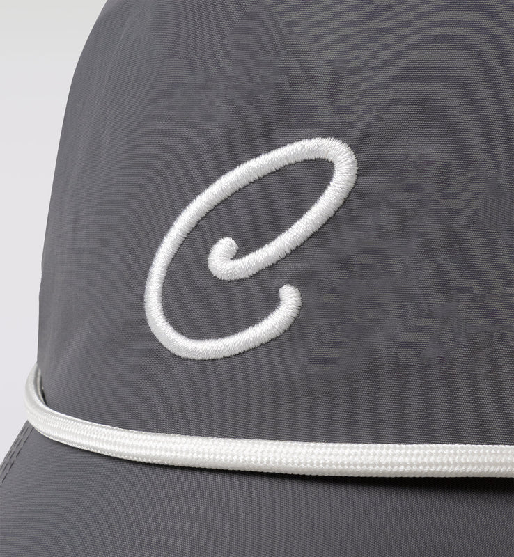 C LOGO NYLON TWILL CAP