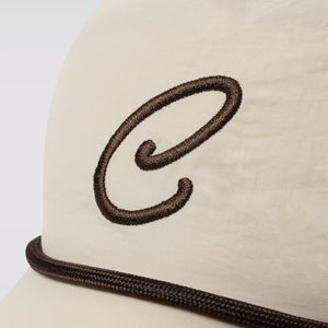 C LOGO NYLON TWILL CAP