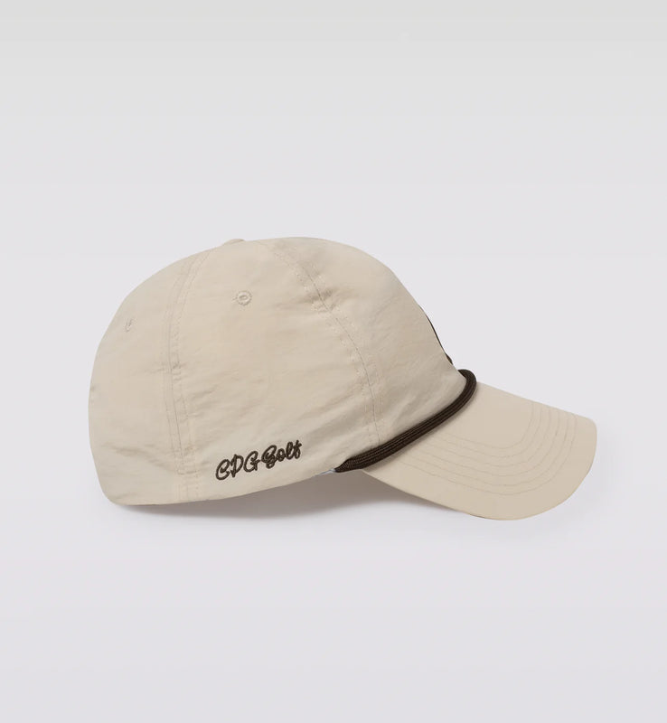 C LOGO NYLON TWILL CAP