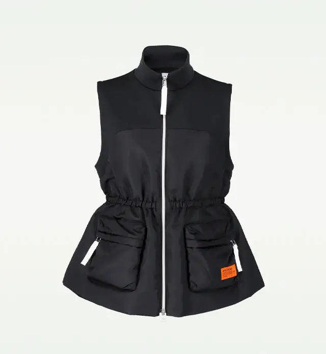 【Sample】NO SLEAVE RIB BLOUSON