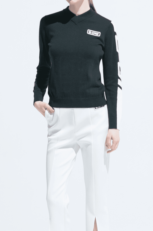 【即納】 Vネックサイドロゴニット | GOLF（シーピージー CPG – WOMEN レディースウェア