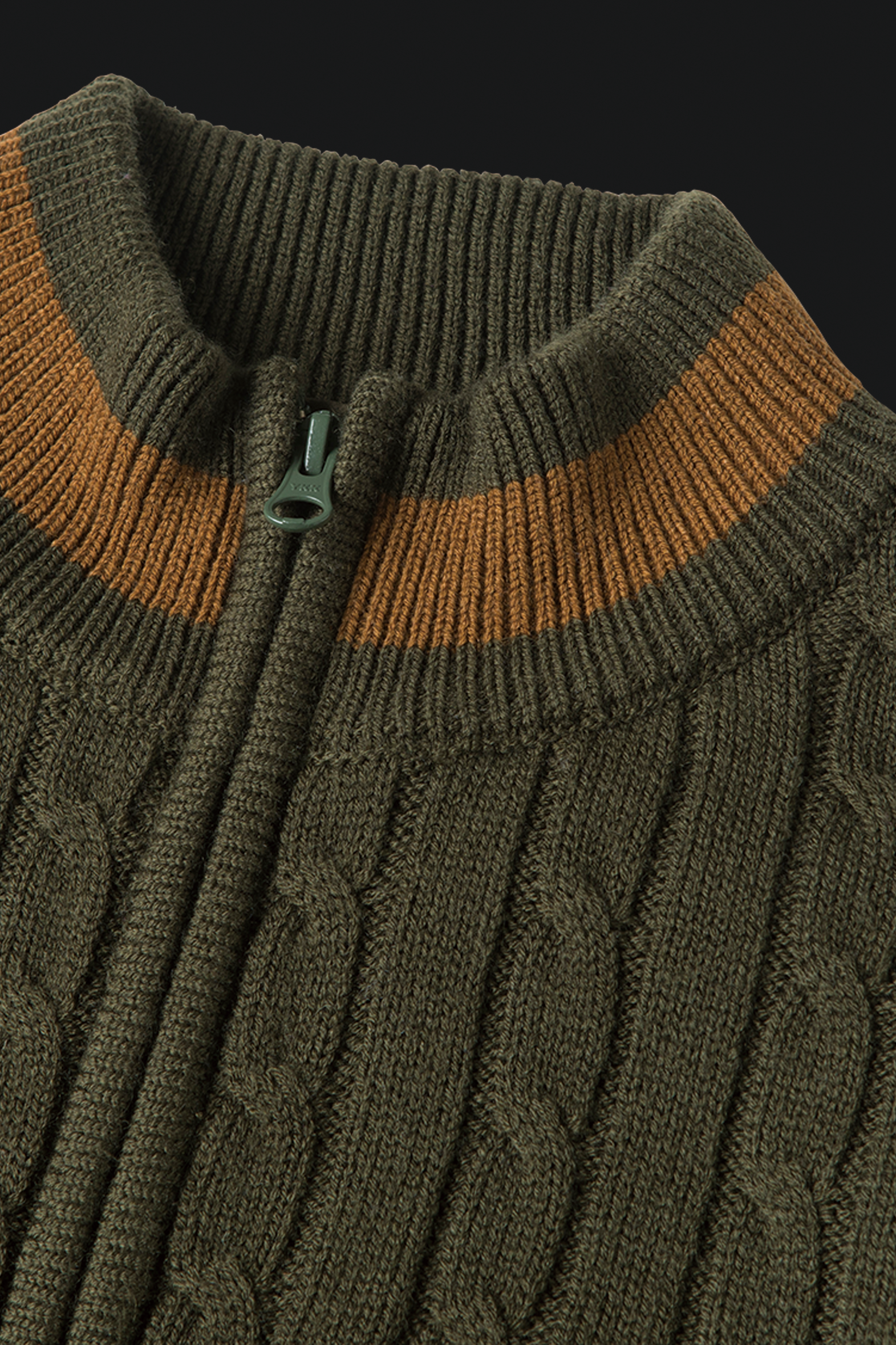 【한국 기획】half zip knit blouson(하프 Zip 니트 블루존)