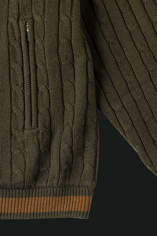 【한국 기획】half zip knit blouson(하프 Zip 니트 블루존)