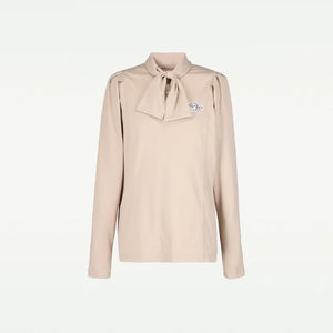 【new arrival】袖タックボウタイシャツ-SAMPLE-