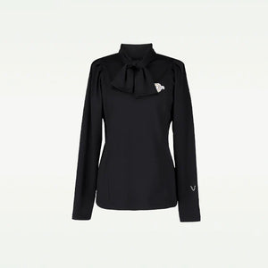 【new arrival】袖タックボウタイシャツ-SAMPLE-