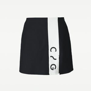 【Sample】麻混ライン切り替えスコート