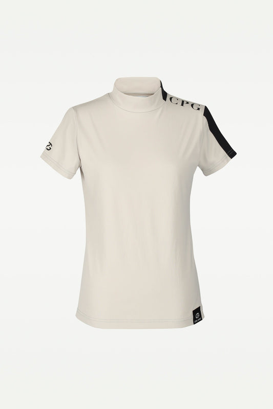 【Sample】スタンドネックワンサイド切り替えラインSS