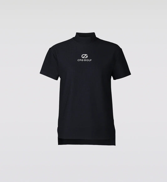 LIGHT MESH MOCK NECK SS -sample-