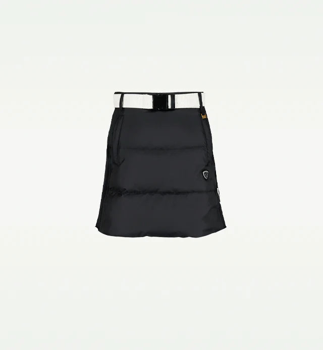 【Sample】共地ベルト付きダウンスカート脇ニット