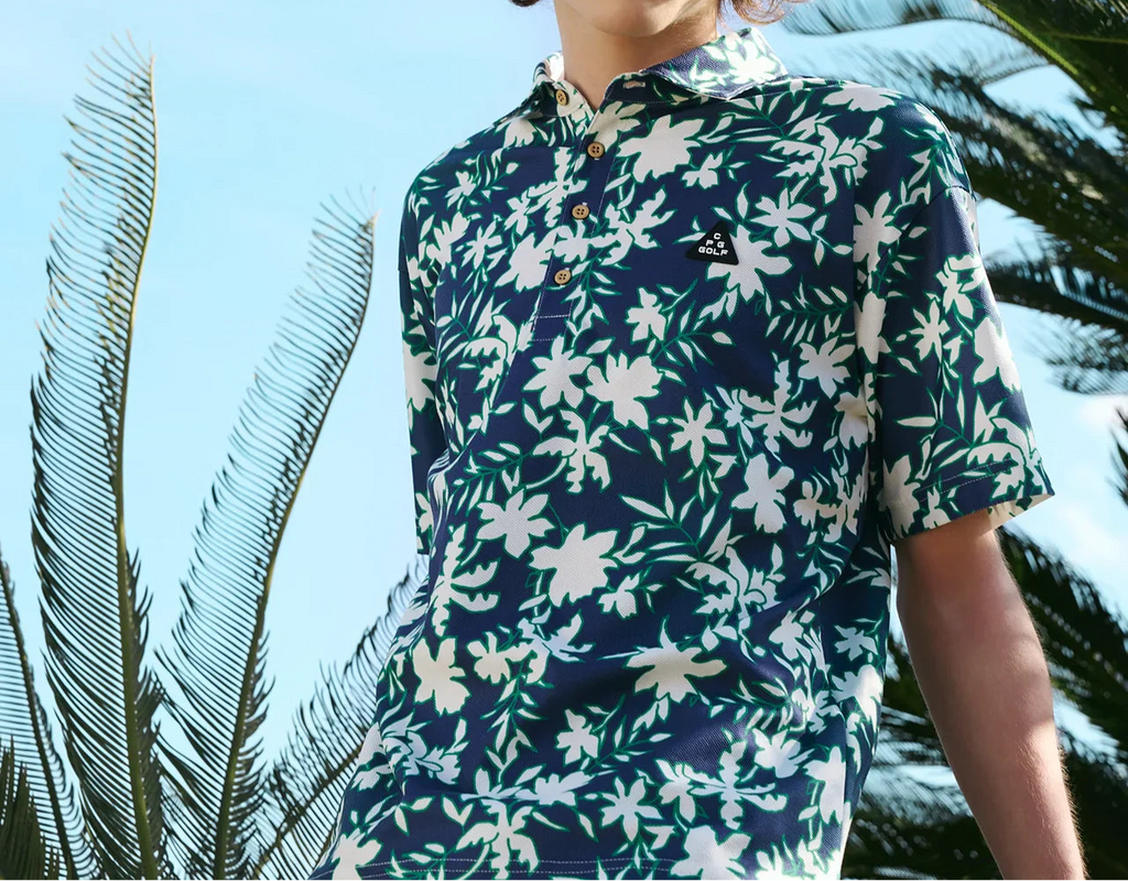 FLOWER MOTIF POLO SS | MEN-SAMPLE-