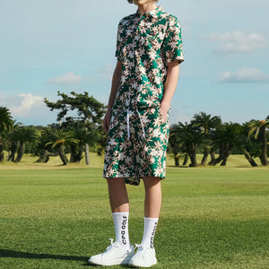 FLOWER MOTIF POLO SS | MEN-SAMPLE-